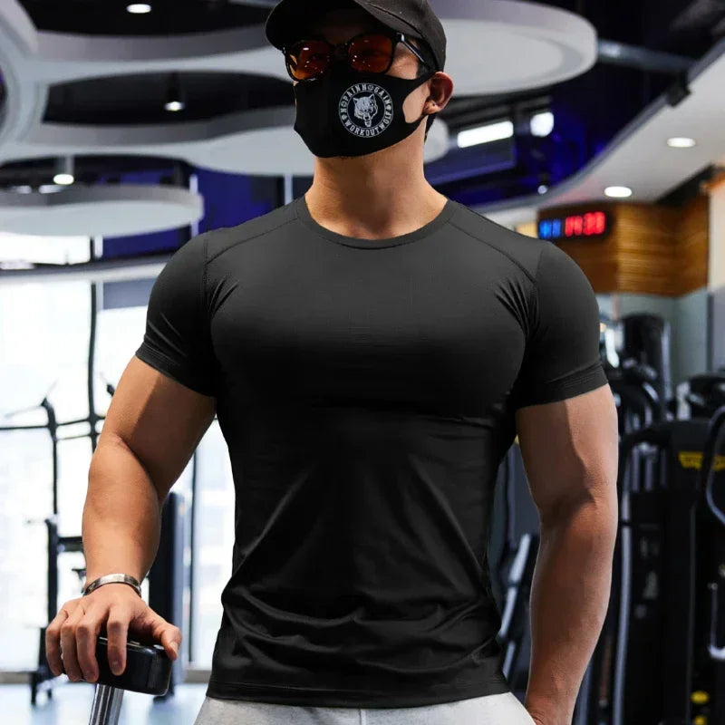 Man Plus Size Dry Fit Men's Sports T-shirts
