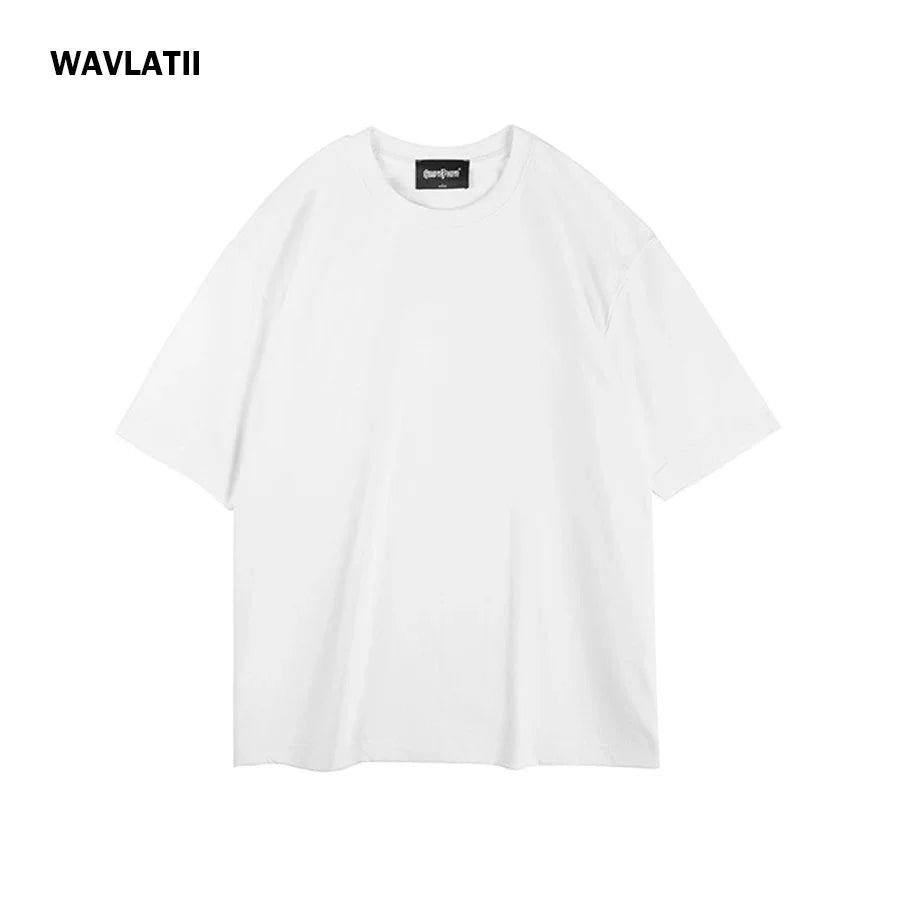 Oversized White Unisex Streetwear T-Shirt