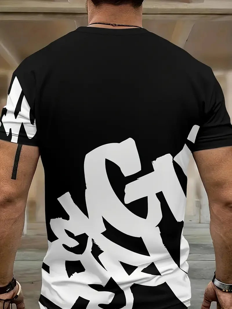 2026 Men's Street Casual 3D Letter Suit