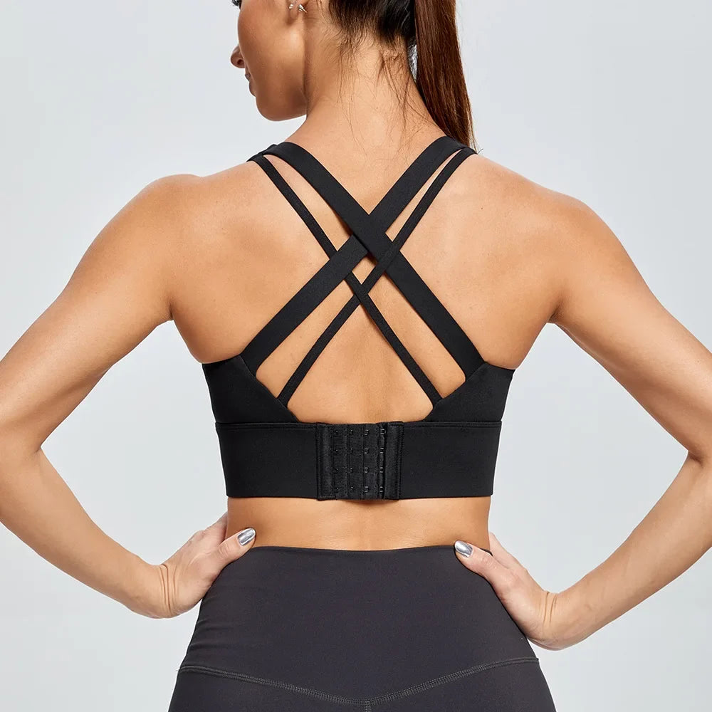 High Impact Women's Sports Bra with Back Closure