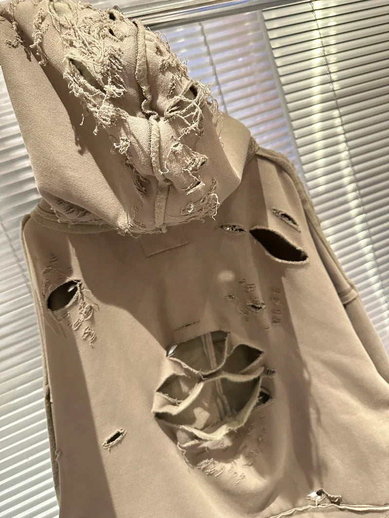 Washed Streetwear Zipper Hoodie Unisex
