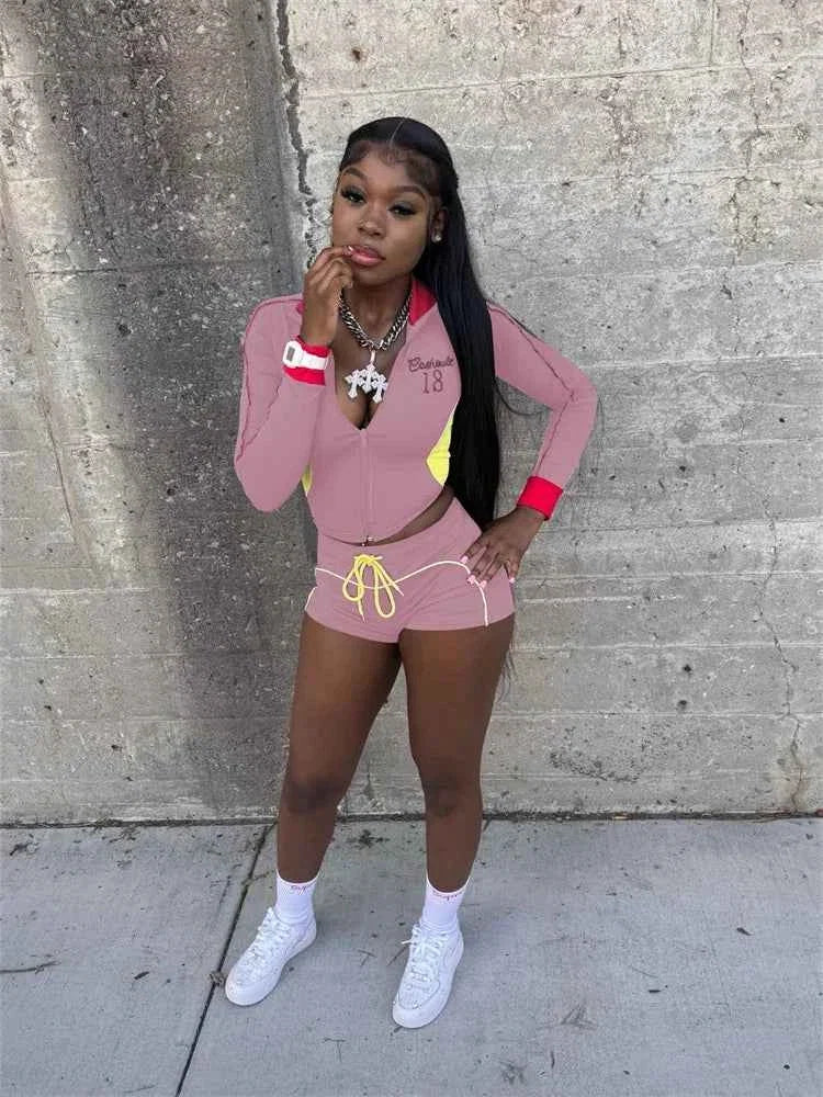 Weird Puss Patchwork Tracksuit 2-Piece Set