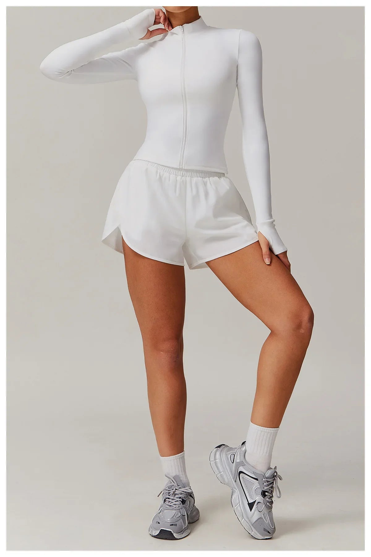 Women Zip Long Sleeve Sports Jacket