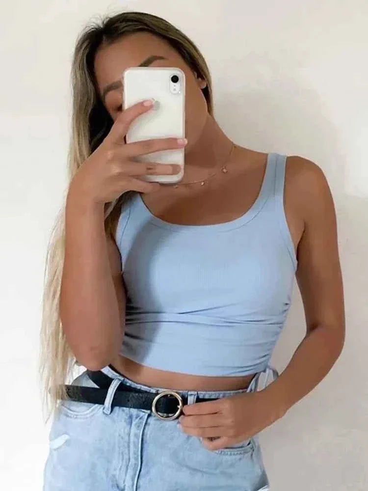 Tie-Up Ruched Crop: Women's Casual Summer Tee