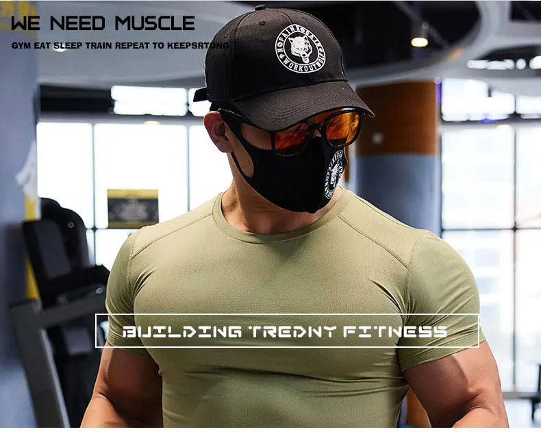 Man Plus Size Dry Fit Men's Sports T-shirts