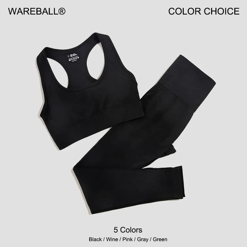 Seamless Women's Yoga Set - 2 Pcs Fitness Wear