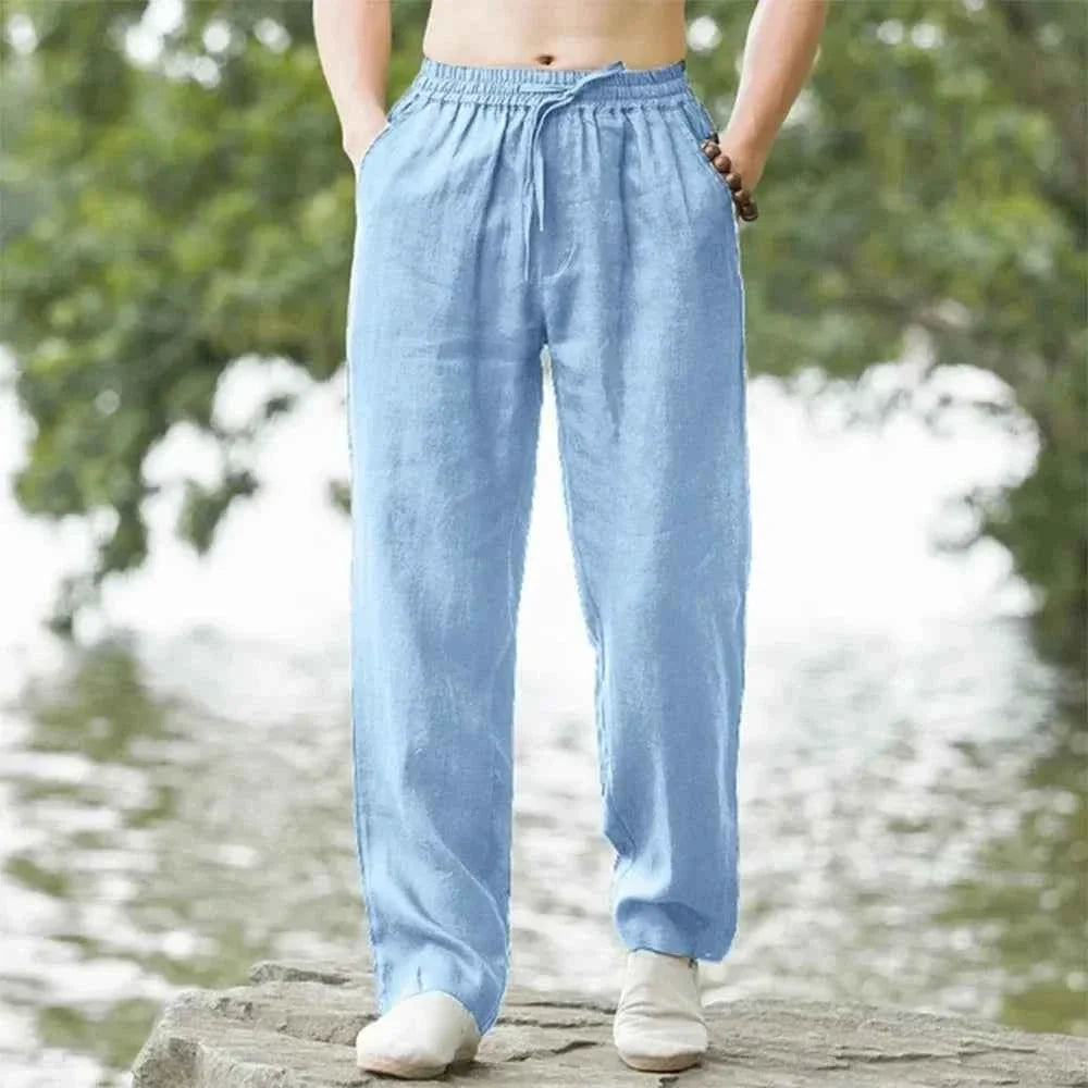 Men's Linen Cotton Breathable Casual Pants