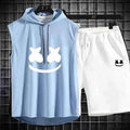 Summer Men's Casual Hooded Tracksuit Set