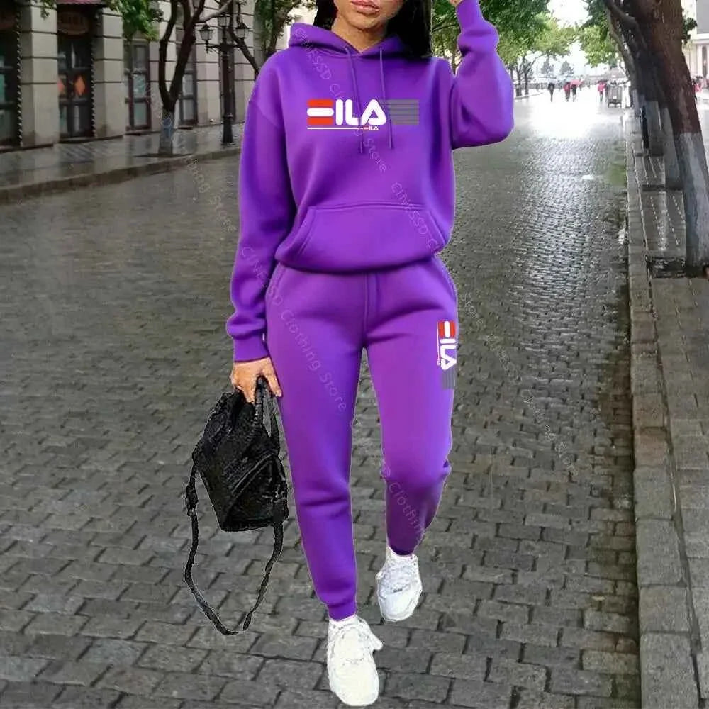 Women's Luxury Hoodie & Pants Streetwear Set
