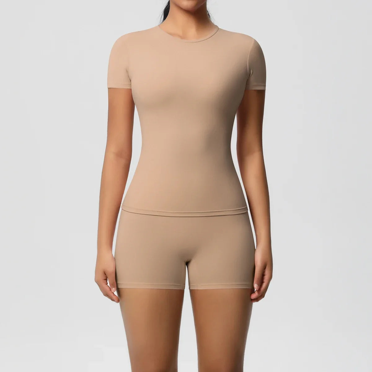 2PC Quick-Dry Gym Leggings & Top Set