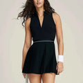 Women's Sleeveless Tennis Dress with Built-in Bra