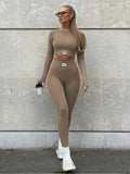 Black 2-Piece Women’s Tracksuit Yoga Set