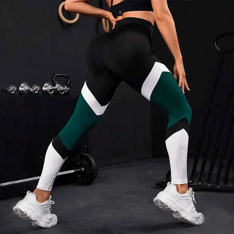 Colorblock High Waist Yoga Pants for Women