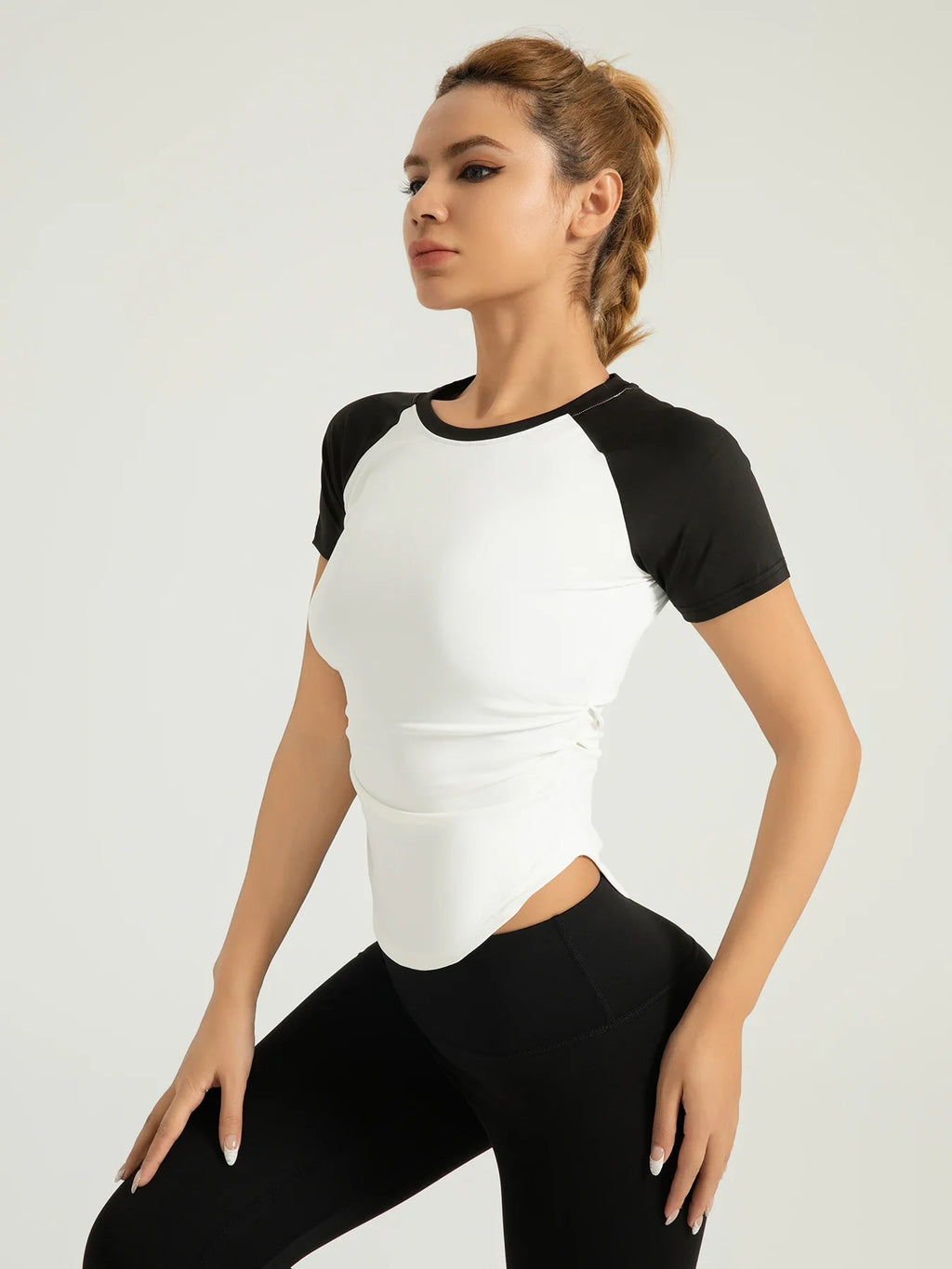 Women's Compression Fit Quick-Dry Yoga Running Tee