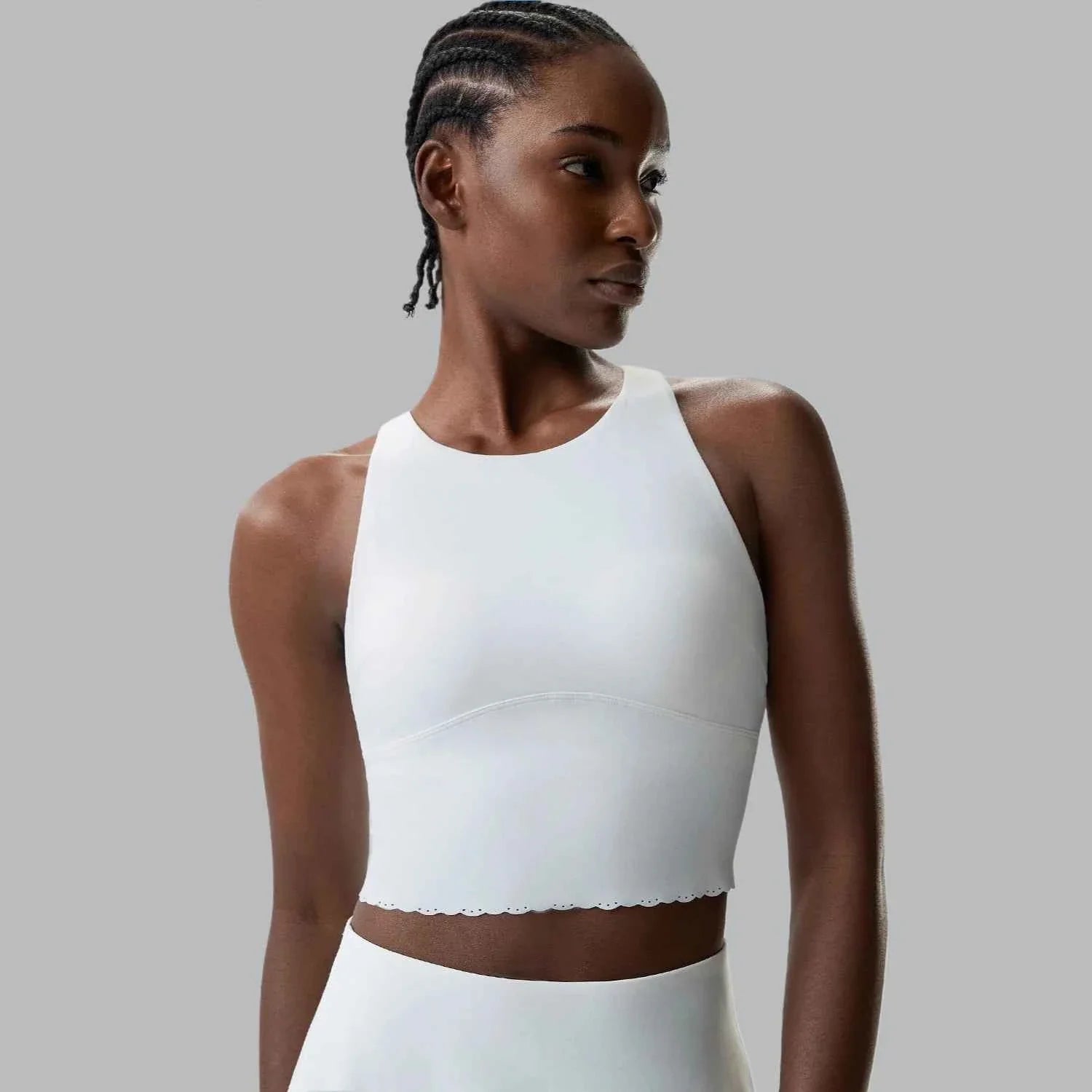 Women’s High Neck Racerback Yoga Tank Top Bra