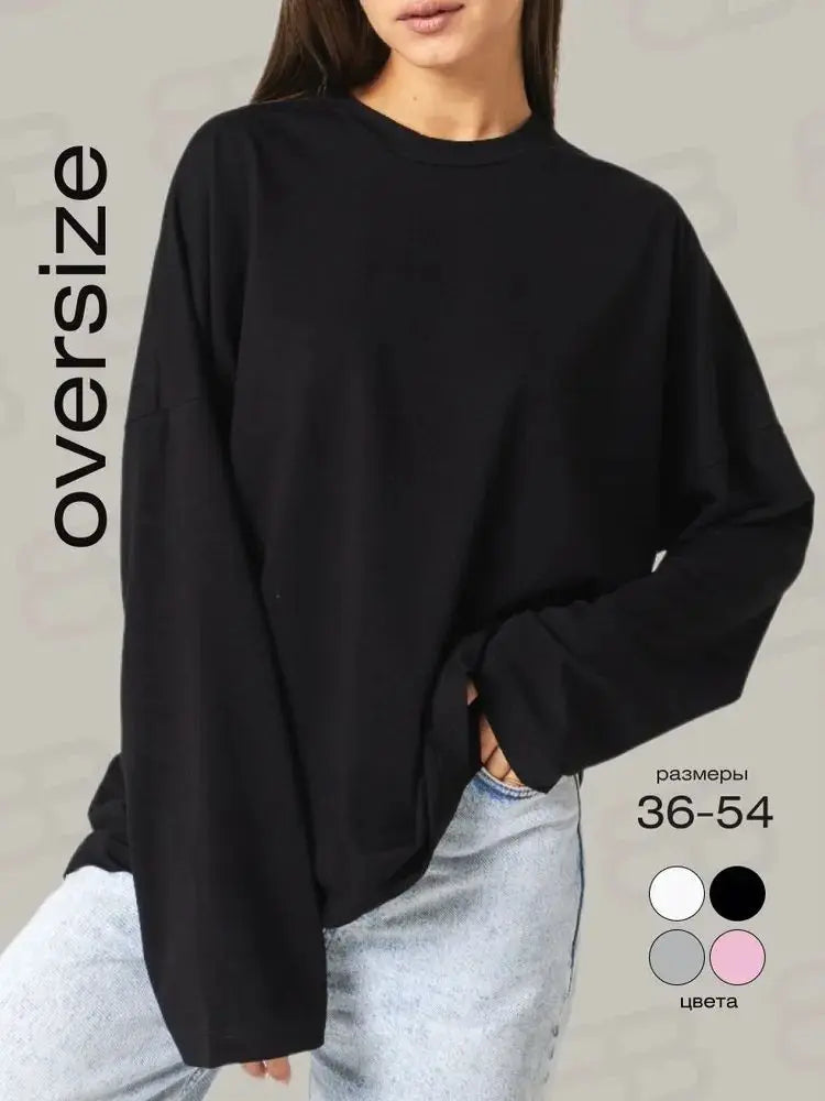 CottonEase 2026: Versatile Loose Long Sleeve Tee