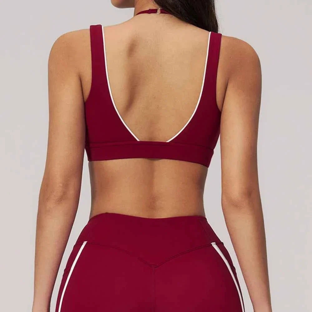 Women's Crossback Sports Bra Crop Top