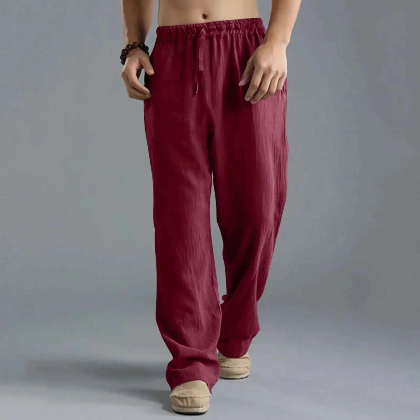 Men's Linen Cotton Breathable Casual Pants