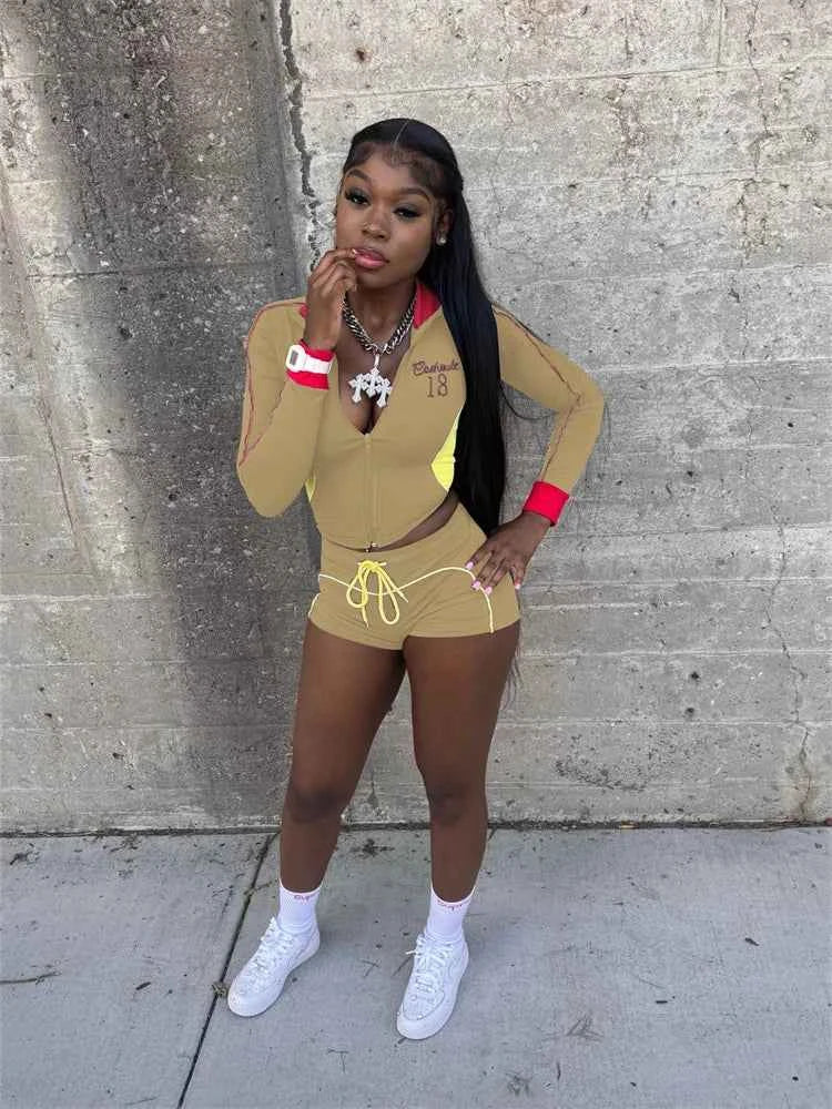 Weird Puss Patchwork Tracksuit 2-Piece Set