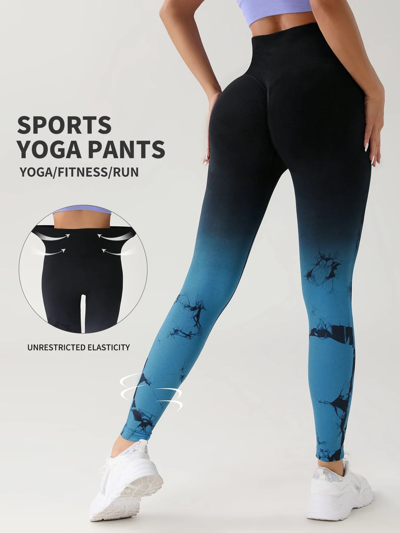 VibrantFlex Seamless Tie Dye Leggings