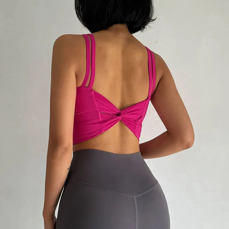 Women's Sports Bras Sexy Push Up Yoga Top