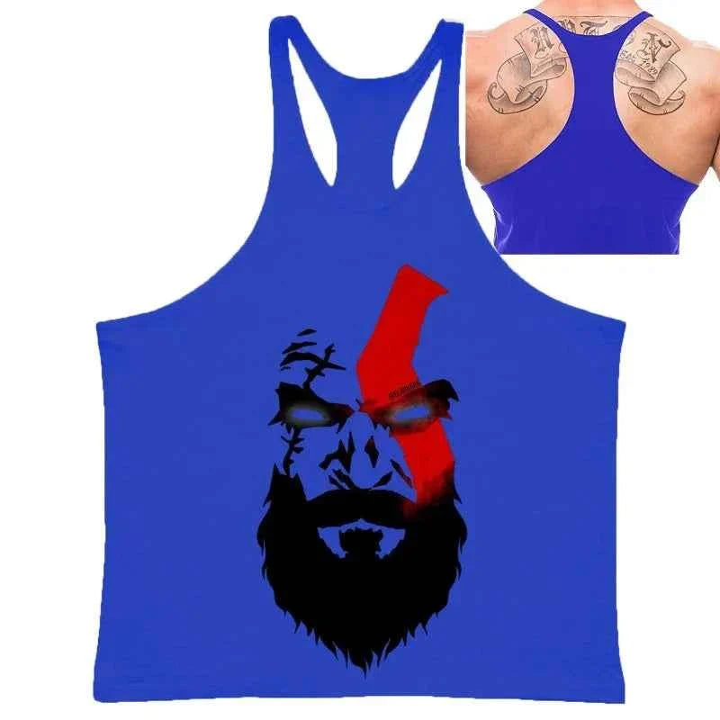 Spartan Print Men's Gym Tank Tops
