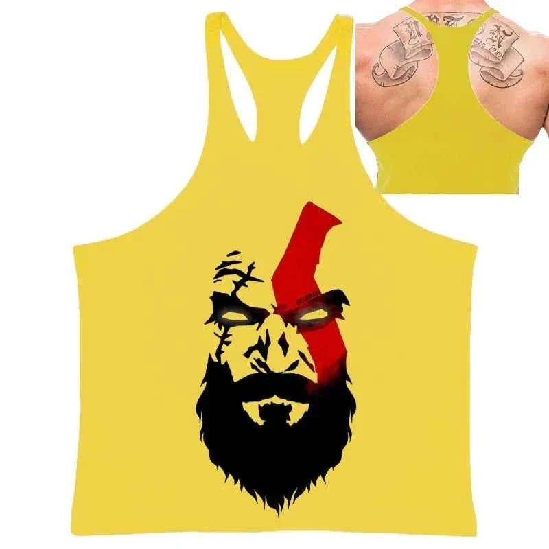 Spartan Print Men's Gym Tank Tops