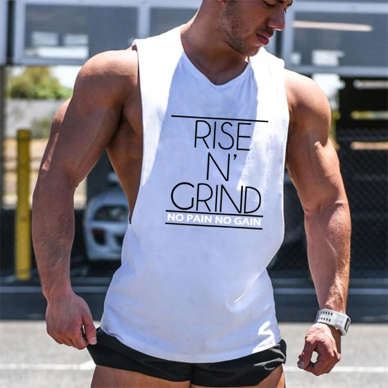 Men's Cotton Gym Training Tank Top Singlet