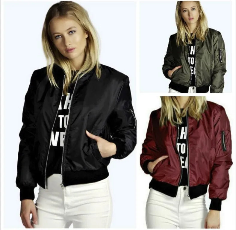 Vintage Chic O-Neck Bomber: Fall Fashion Essential