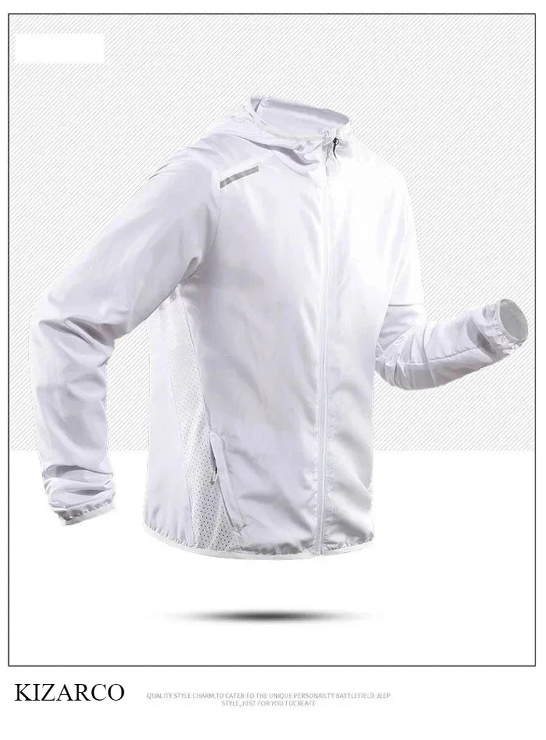 UltraLight Hooded Running Jacket - Windproof & Waterproof