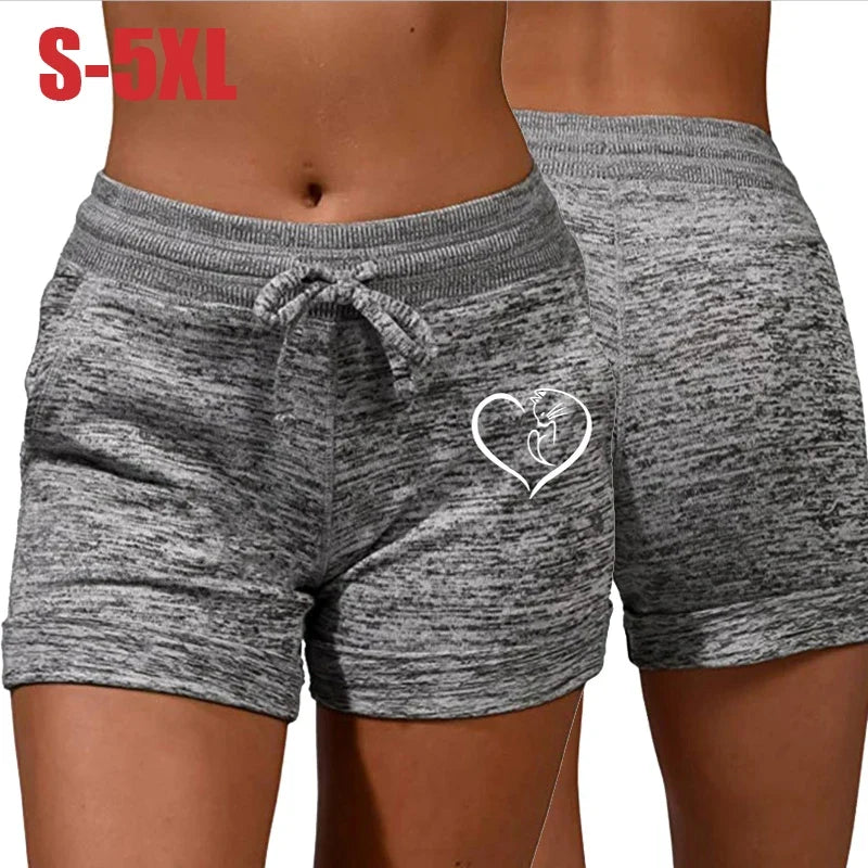 SunnyStride Women's High-Waist Sport Shorts