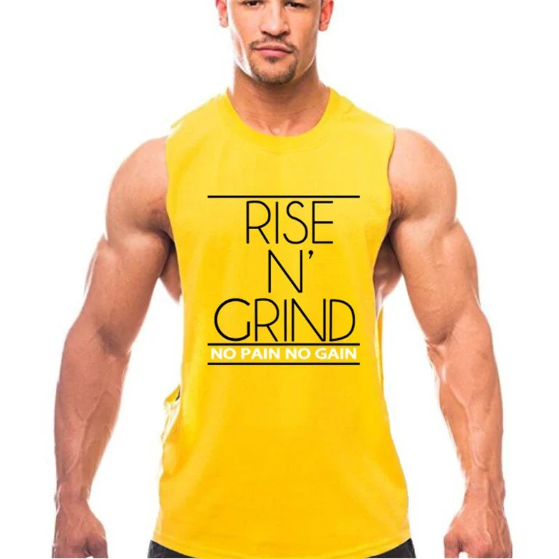 Men's Cotton Gym Training Tank Top Singlet