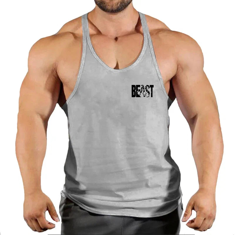 Men's Cotton Gym Tank Top Sleeveless Vest