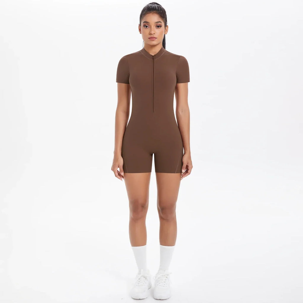 FlexiFit Backless Zip Jumpsuit - Women's Yoga Wear