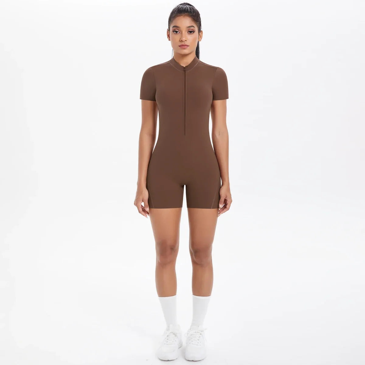 FlexiFit Backless Zip Jumpsuit - Women's Yoga Wear