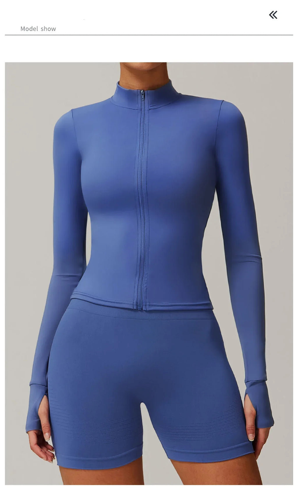 Women Zip Long Sleeve Sports Jacket
