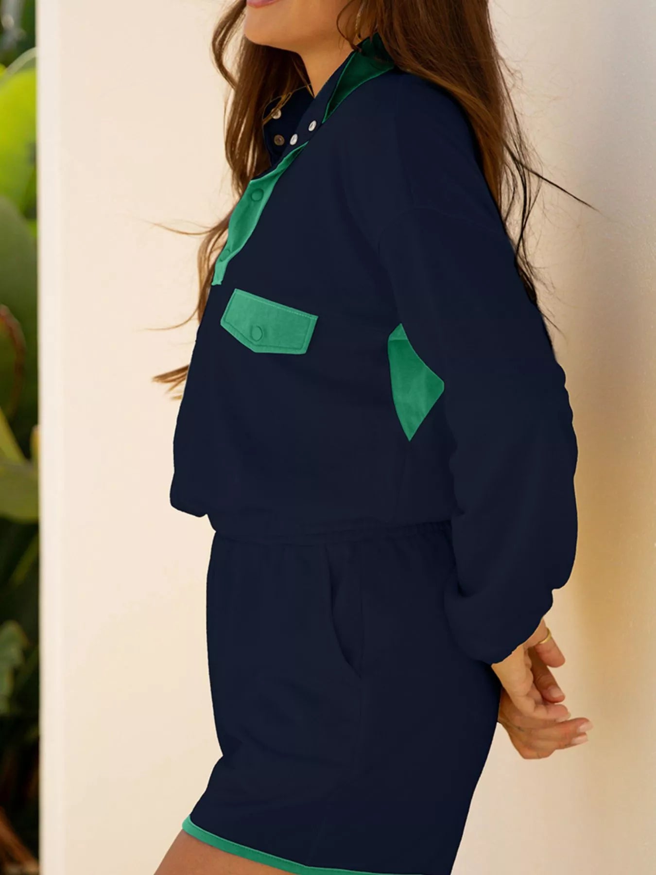 PatchPop Duo: Chic Color Block 2-Piece Set