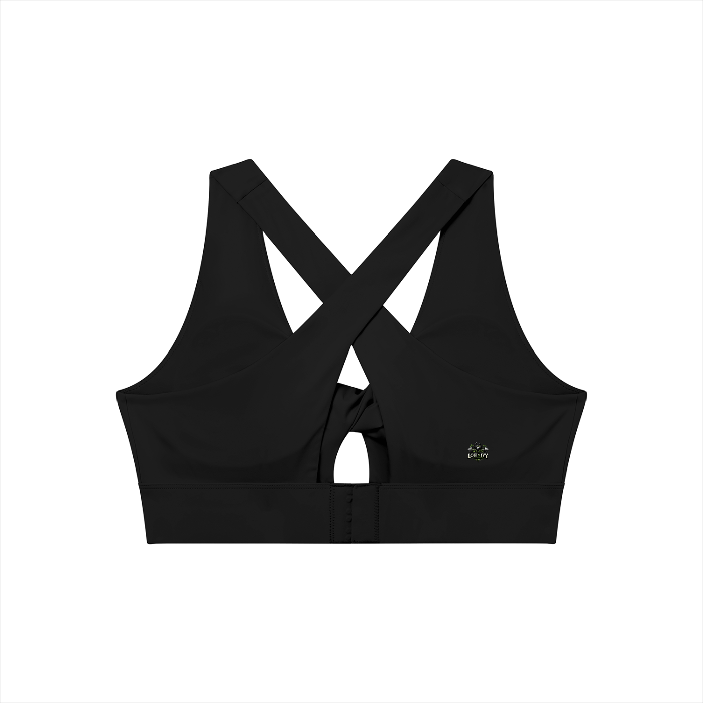 Loki & Ivy Women's Twist Front V-Neck Sports Bra