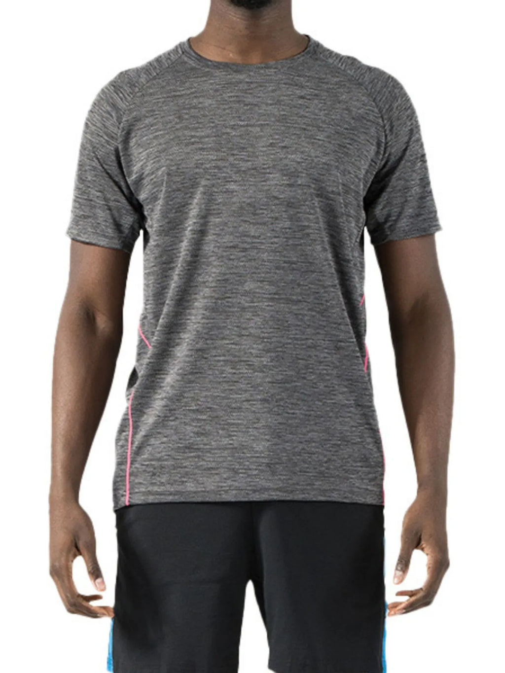Men's Plus Size Round Neck Short Sleeve Active T-Shirt