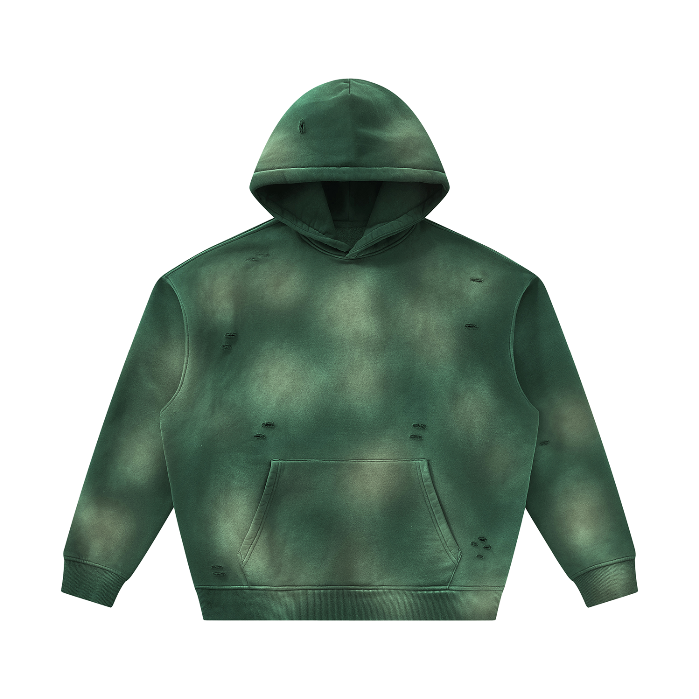 Loki & Ivy Unisex Sunfade Frayed Fleece Hoodie