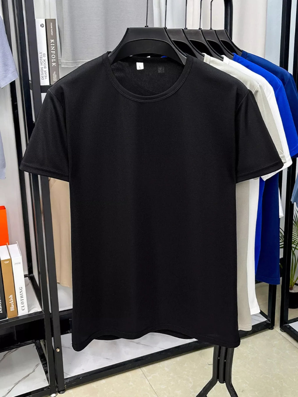 Men's Plus Size Round Neck Short Sleeve T-Shirt