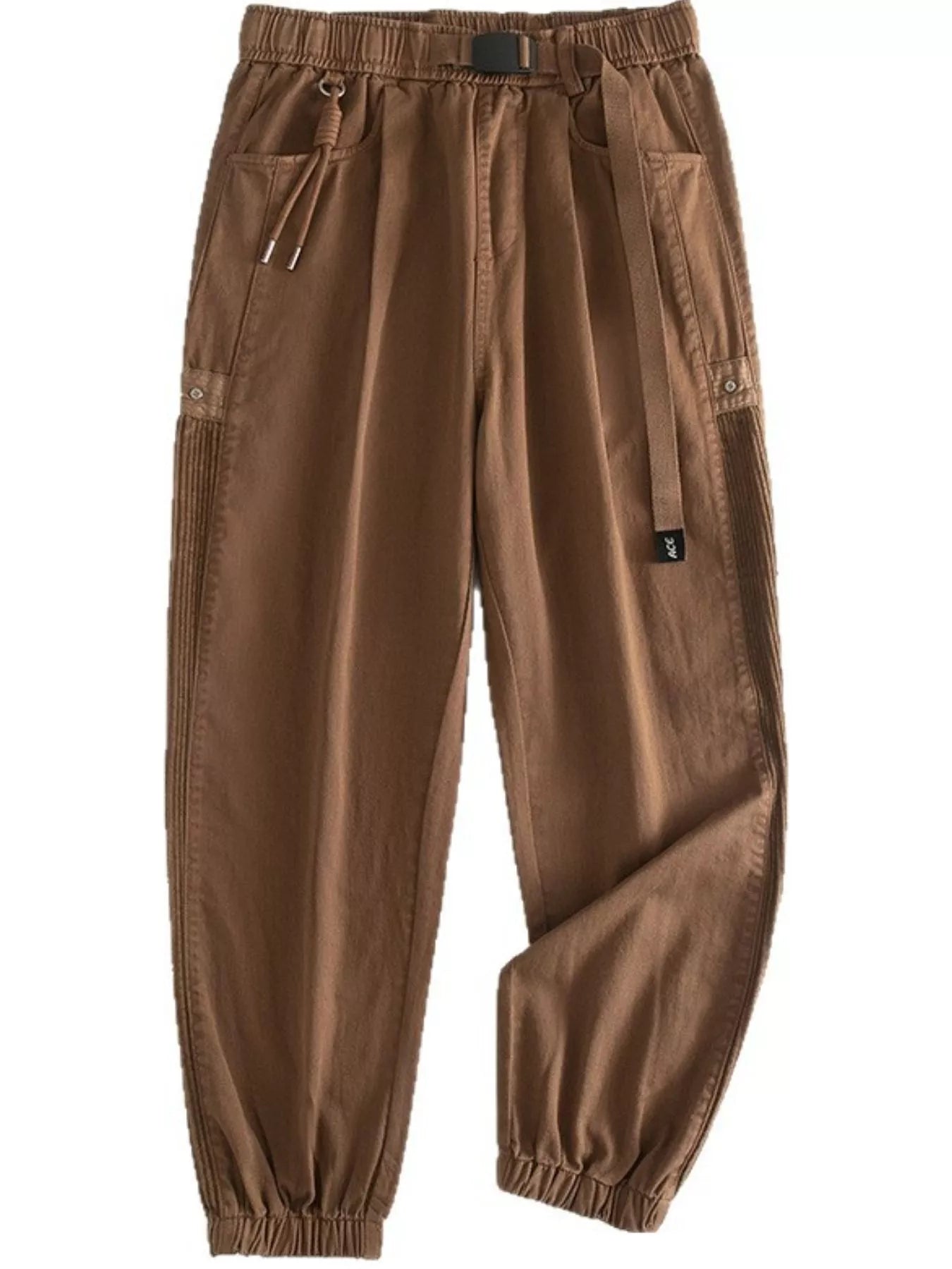 Men's Plus Size Drawstring Cargo Joggers