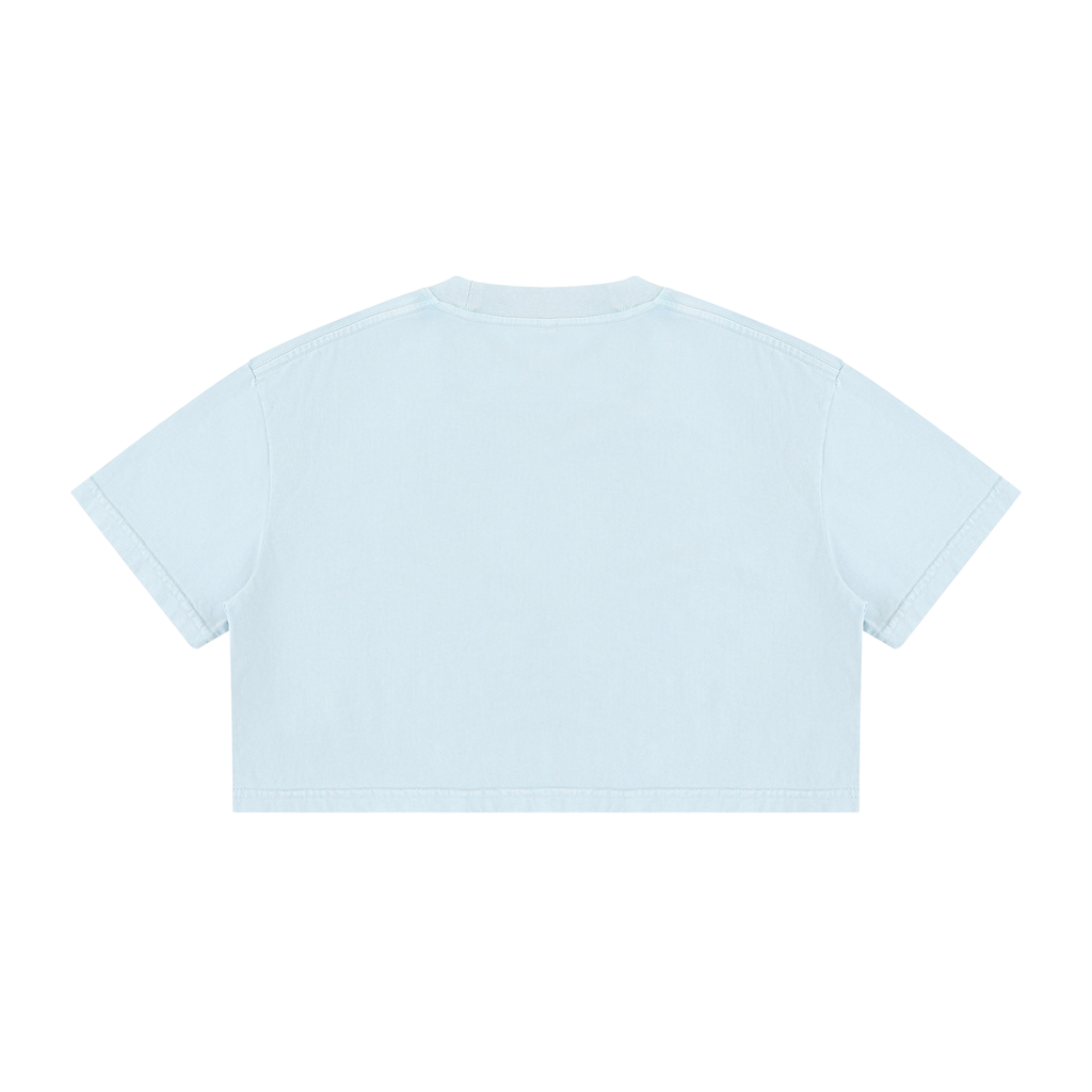 Loki & Ivy Women's Mineral Wash Cotton Crop T-Shirt