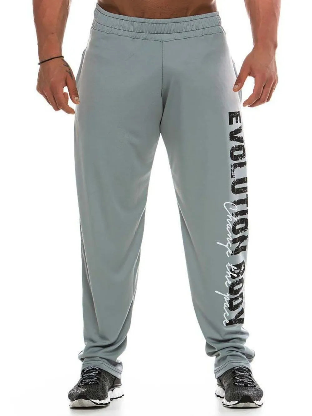 Men's Letter Elastic Waist Active Pants