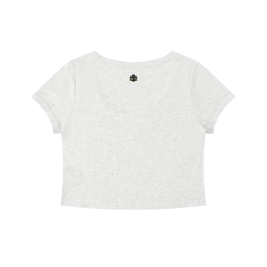 Loki & Ivy Women's Solid Color Slim Crop T-Shirt