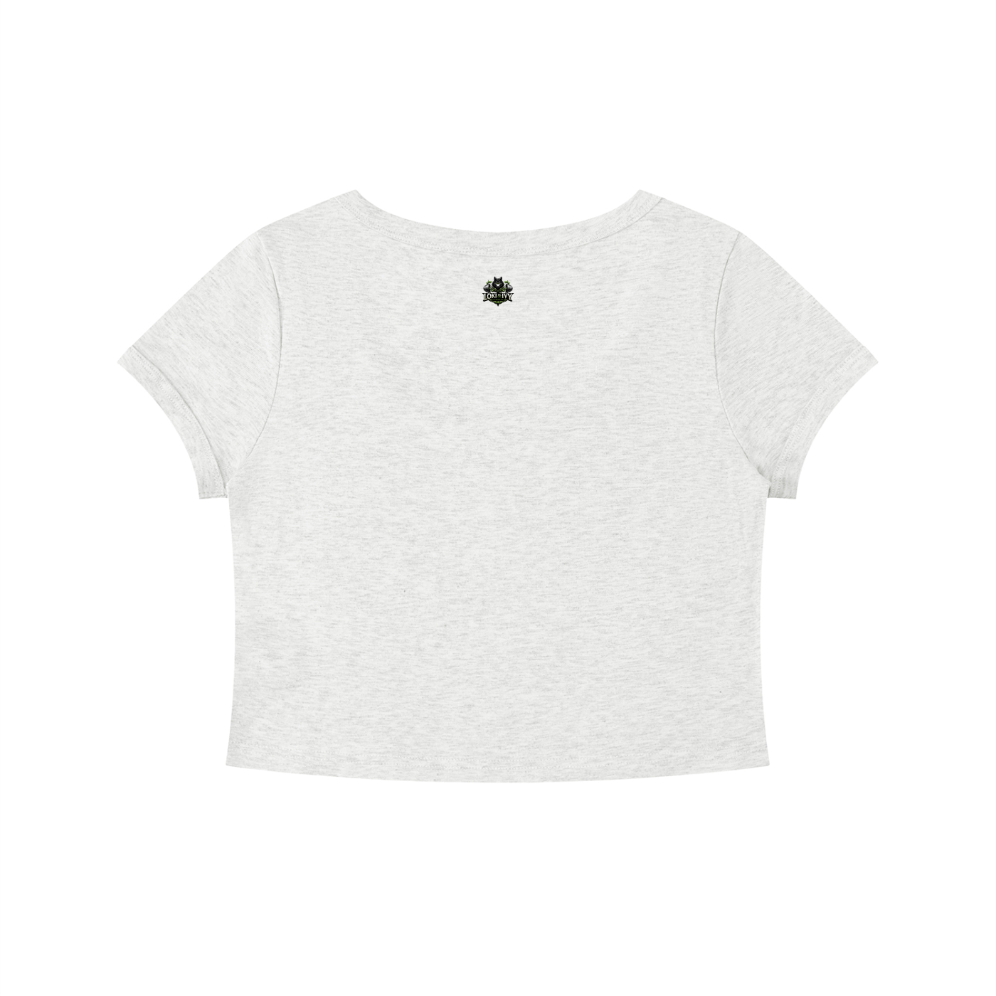 Loki & Ivy Women's Solid Color Slim Crop T-Shirt