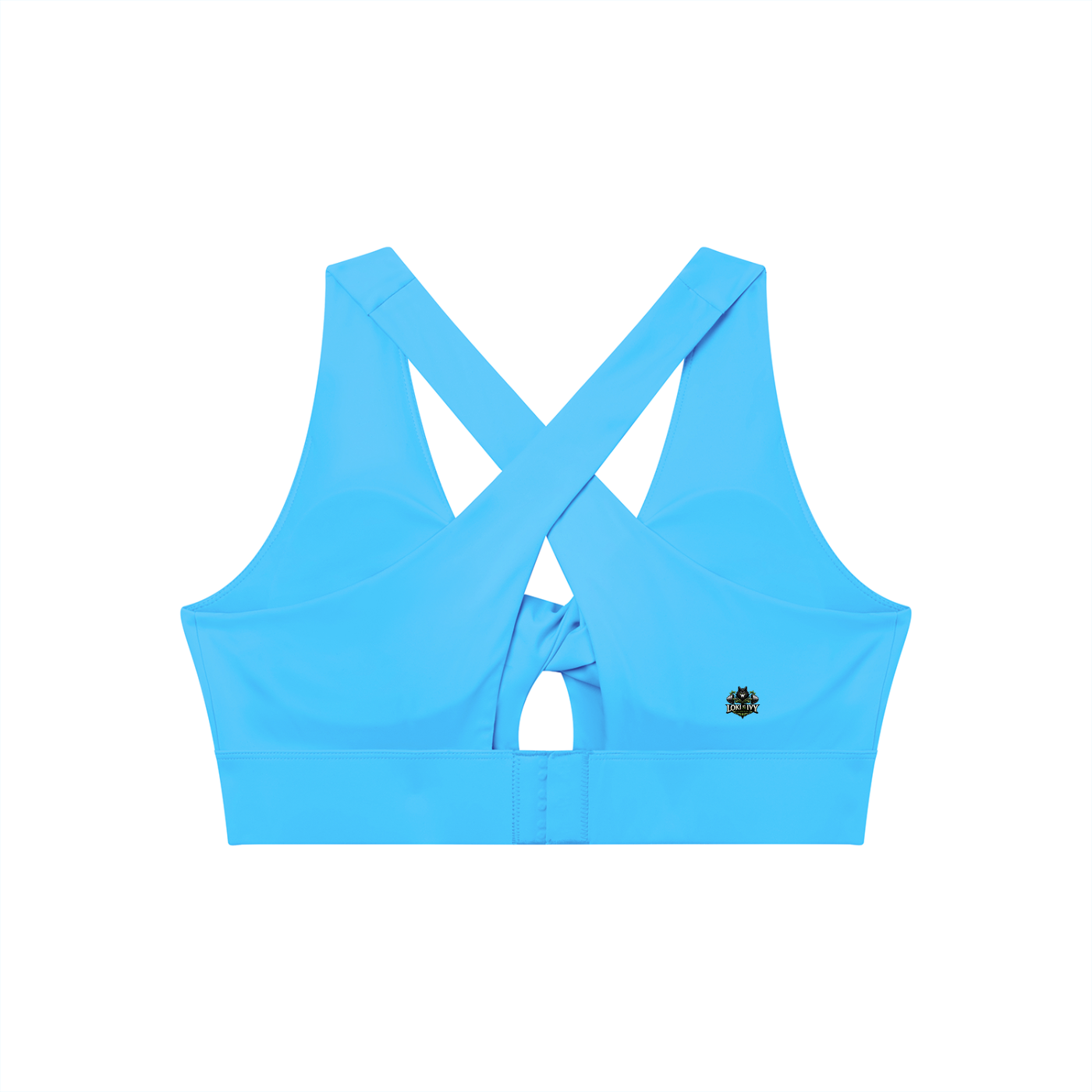 Loki & Ivy Women's Twist Front V-Neck Sports Bra
