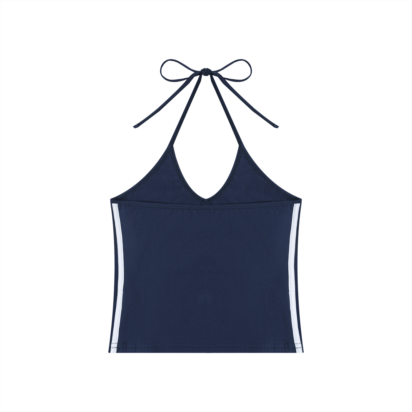 Loki & Ivy Women's Color Block Halter Crop Tank Top