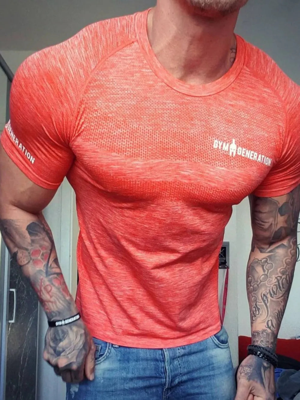 Men's Plus Size Round Neck Short Sleeve T-Shirt