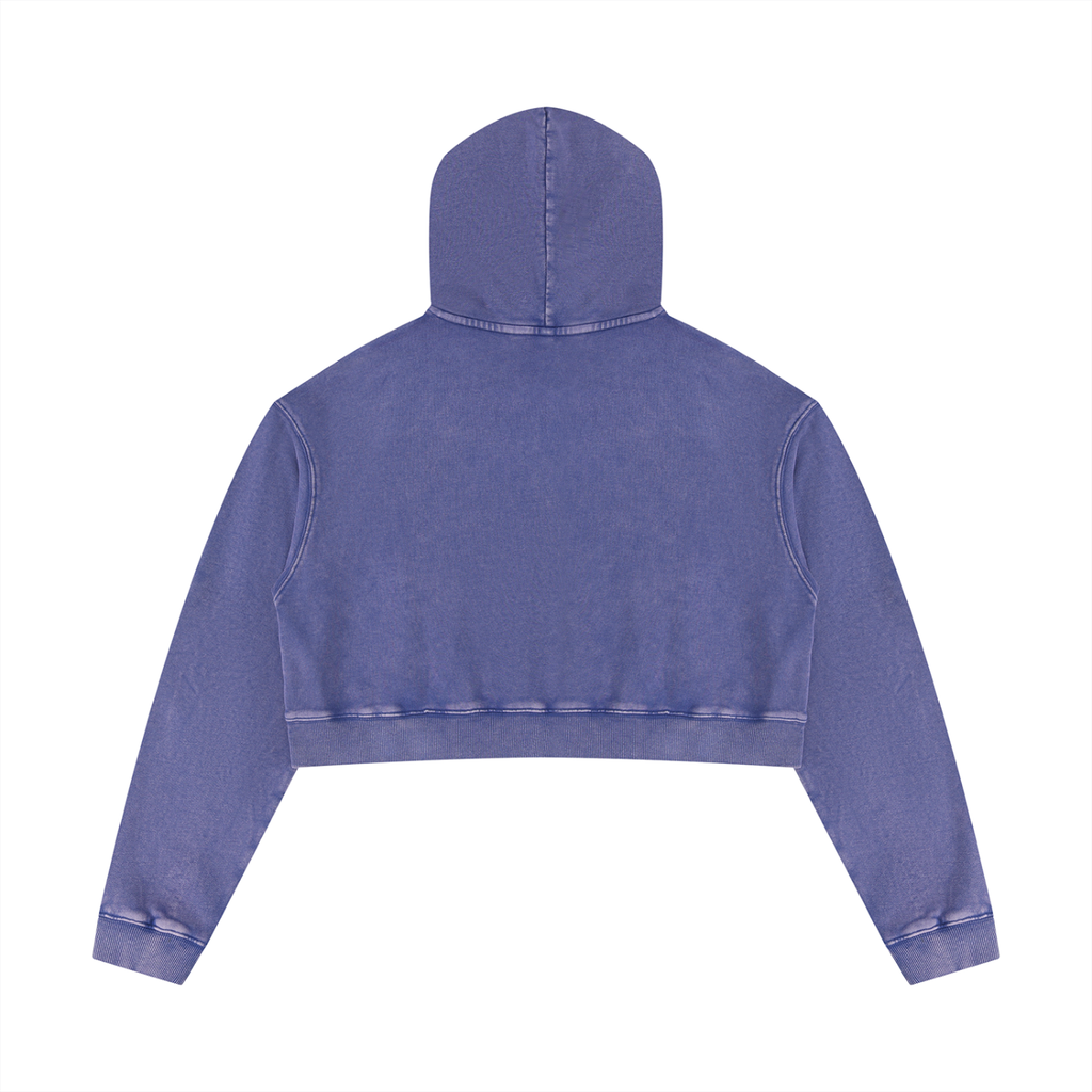 Loki & Ivy Women’s Mineral Washed Crop Hoodie